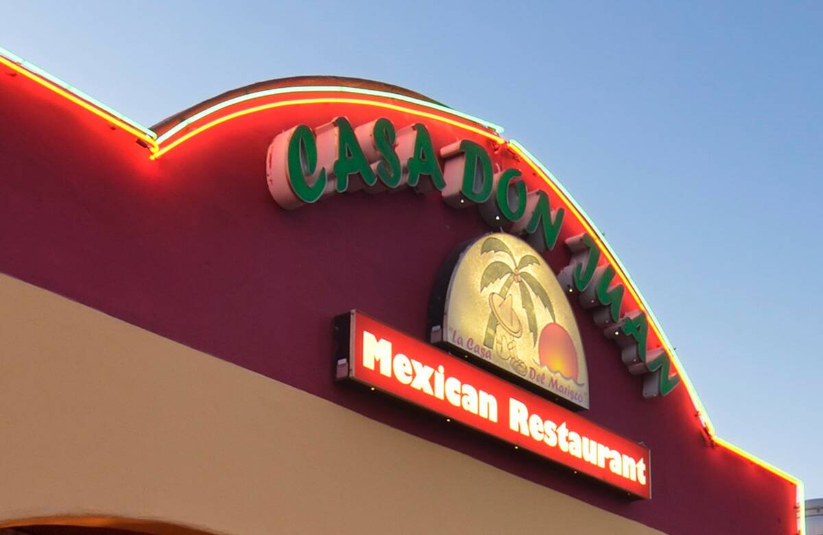 Casa Don Juan restaurant in Las Vegas. (Las Vegas Review-Journal)