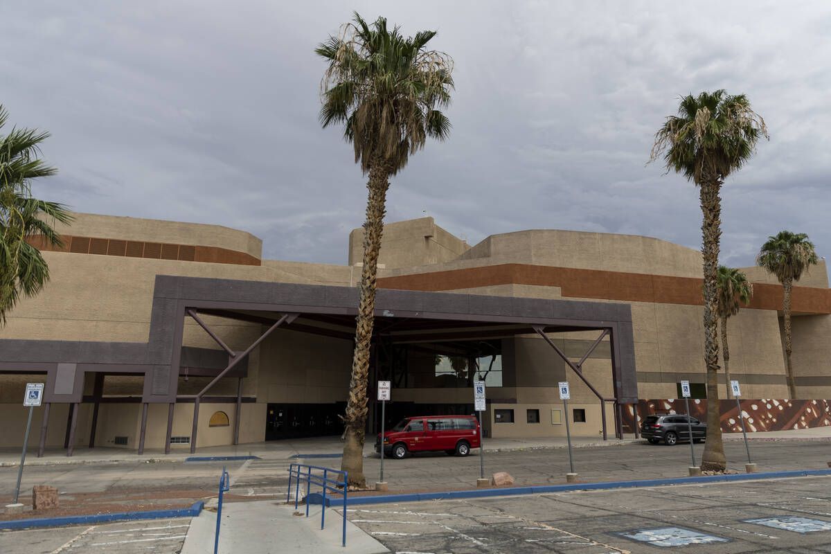 The exterior of the Cashman Center complex in Las Vegas, Monday, Aug. 1, 2022. (Erik Verduzco / ...