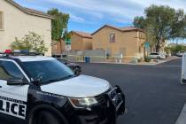 Police investigate the discovery of a dead body Wednesday, Aug. 3, 2022, on the 10000 block of ...