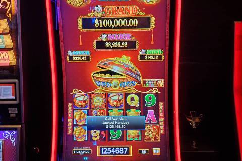 A local player won a $125,468 progressive jackpot Saturday, July 30, 2022, on the Dancing Drums ...
