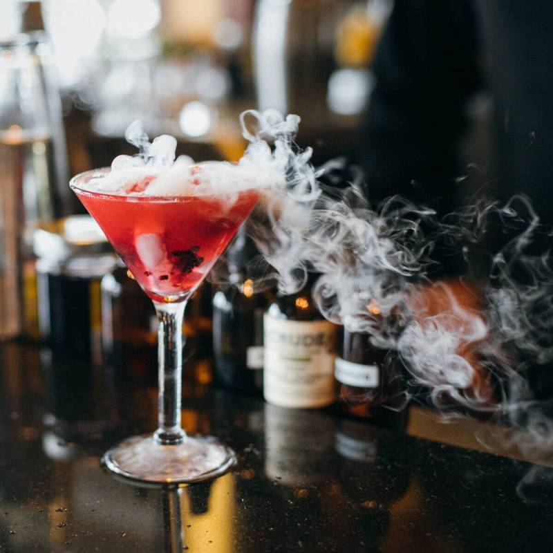 A Berries & Bubbles cocktail will be served at Ocean Prime, the $20 million steak and seafood r ...