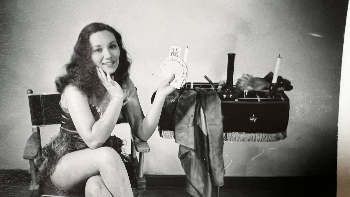 A vintage photo of a teenage Gloria Dea is in AnnaRose Einarsen's collection of the magician's ...