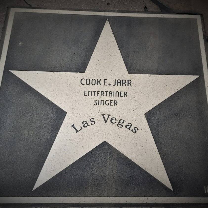 A photo of Cook E. Jarr's Las Vegas walk of Stars honor. Jarr was awarded the star, which is pl ...