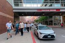Customers leave the Mall of America after a lockdown was lifted in a shooting, where police hav ...