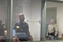 Billy Hemsley appears for an initial arraignment in Las Vegas Justice Court on Saturday, Aug. 6 ...