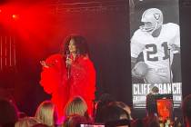 Diana Ross was the surprise superstar headliner and sang a 40-minute set at the Raiders' party ...