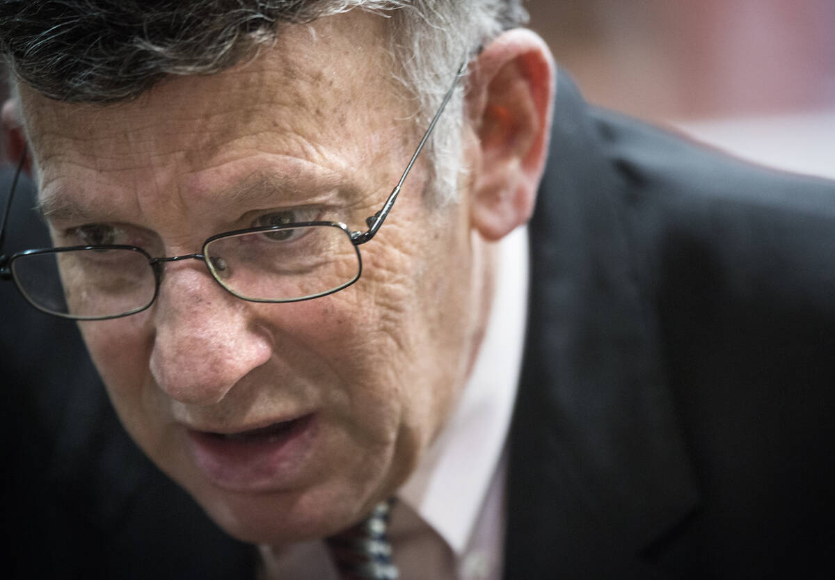 Defense attorney Stephen Stein speaks during a preliminary hearing in November 2013 in Henders ...