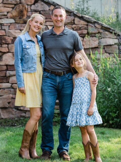 Karissa Akin, of Après Events Julie and Eric Hession and their daughter, Gigi.