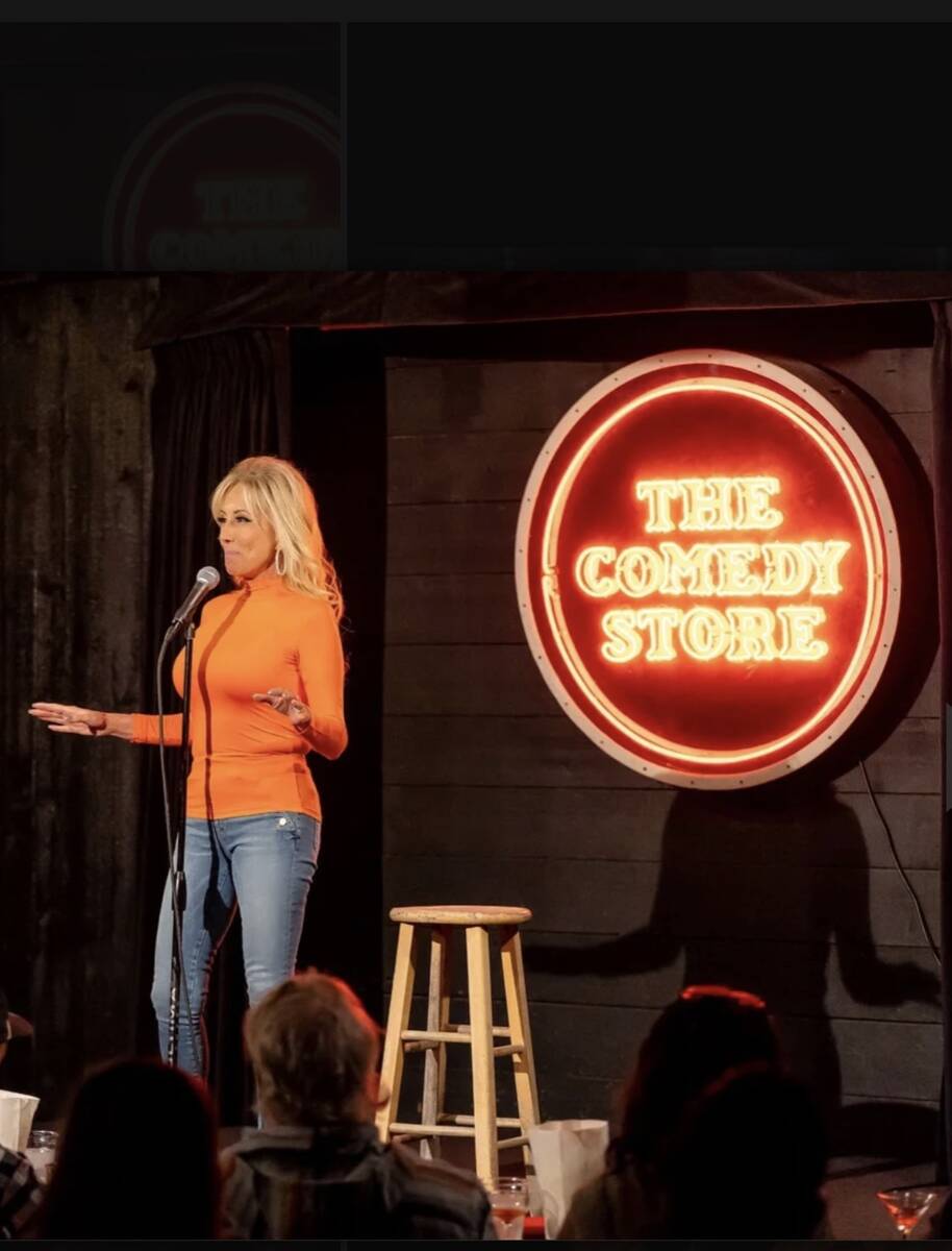 Stand-up comic Sandy Gelfound, a former Raiderette from the team's days in Los Angeles, is set ...