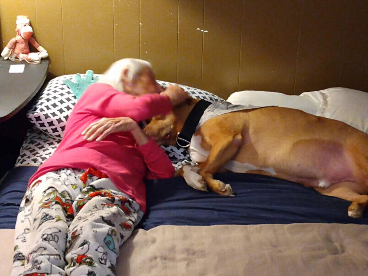 Joan Cafflel and Buck in happier times. (Photo courtesy of Peyton Faircloth)