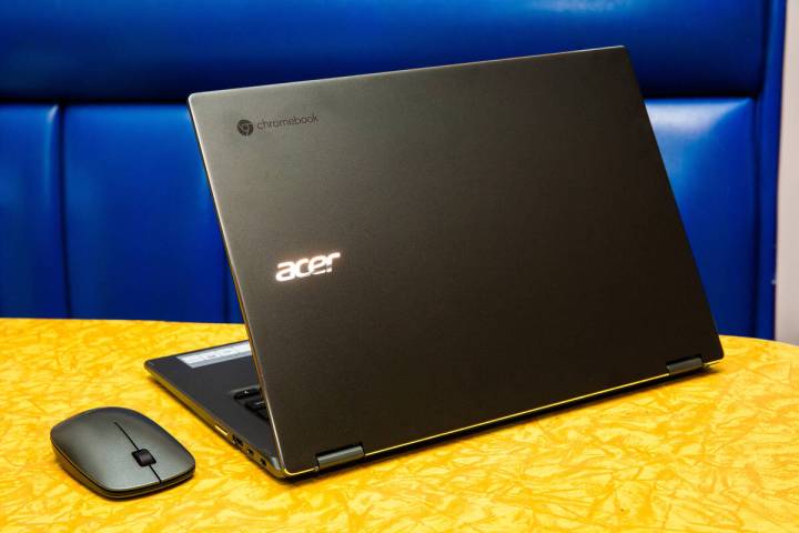 The Acer Chromebook Spin 514 boasts a slim and durable all-metal body. (Sarah Tew/CNET/TNS)
