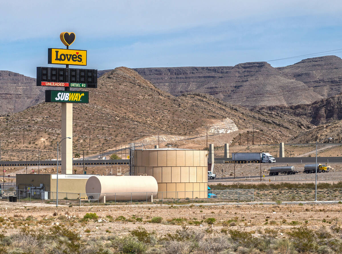 Love's Travel Stop on Friday, March 6, 2020, in North Las Vegas. (Benjamin Hager/Las Vegas Revi ...