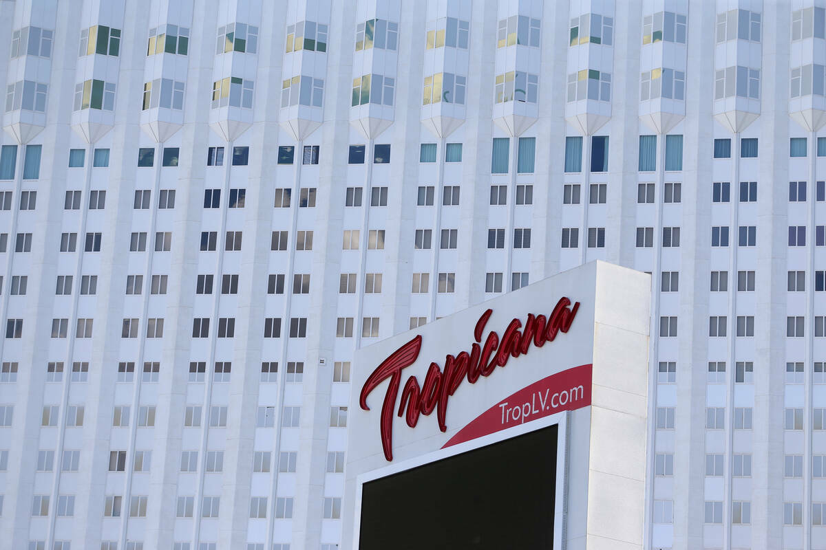 Tropicana on July 27, 2020. (Erik Verduzco / Las Vegas Review-Journal) @Erik_Verduzco