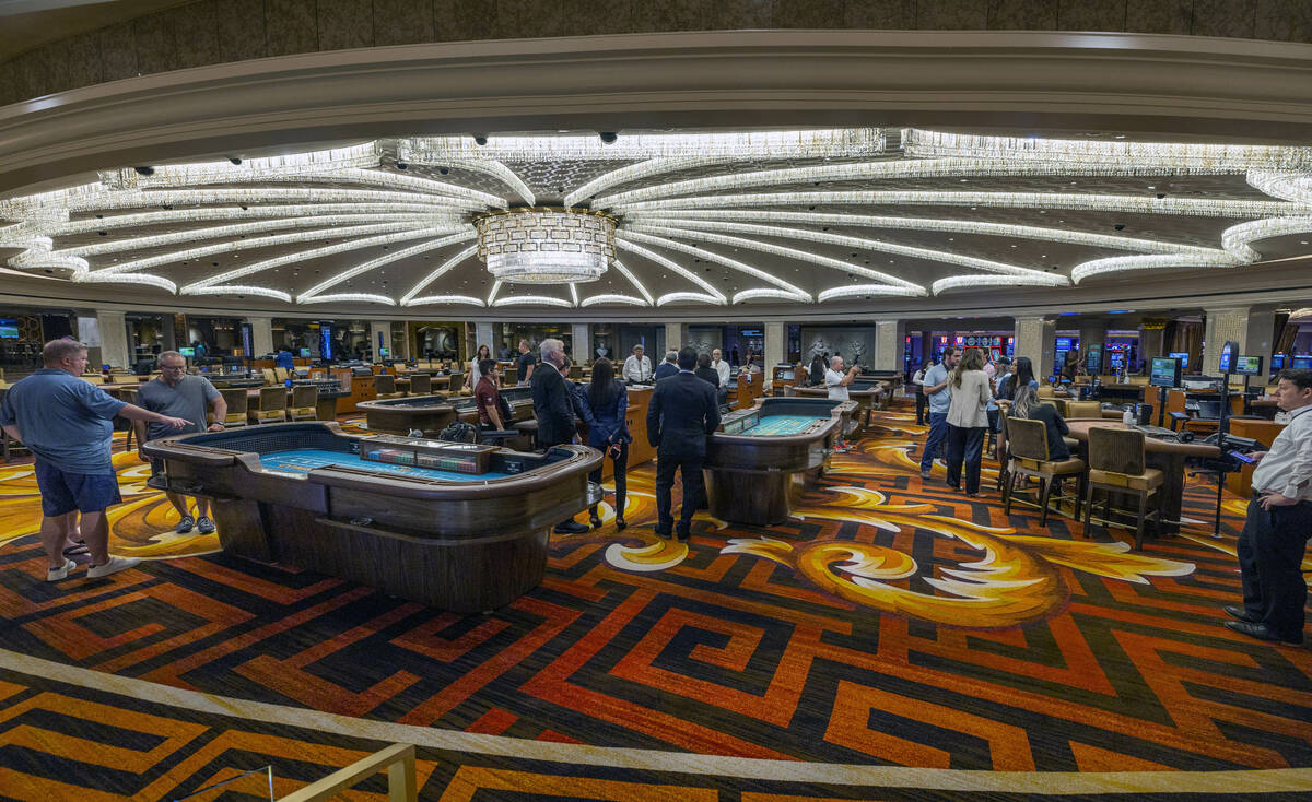 Caesars unveils its renovated casino dome within a main gaming area on Friday, Aug. 12, 2022, n ...