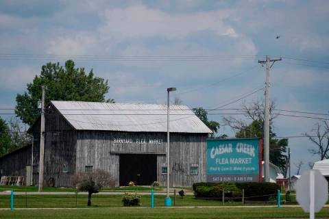 The Caesar Creek Flea Market in Wilmington, Ohio, stands near the place where law enforcement o ...