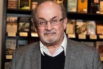 Author Salman Rushdie appears at a signing for his book "Home" in London on June 6, 2017. Rushd ...