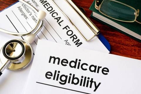 Document with title medicare eligibility.