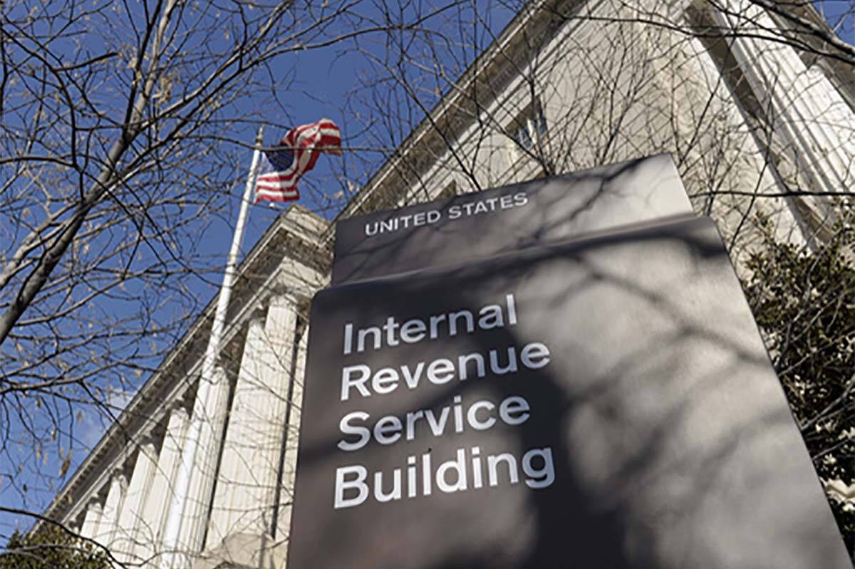 FILE - In this March 22, 2013 file photo, the exterior of the Internal Revenue Service building ...