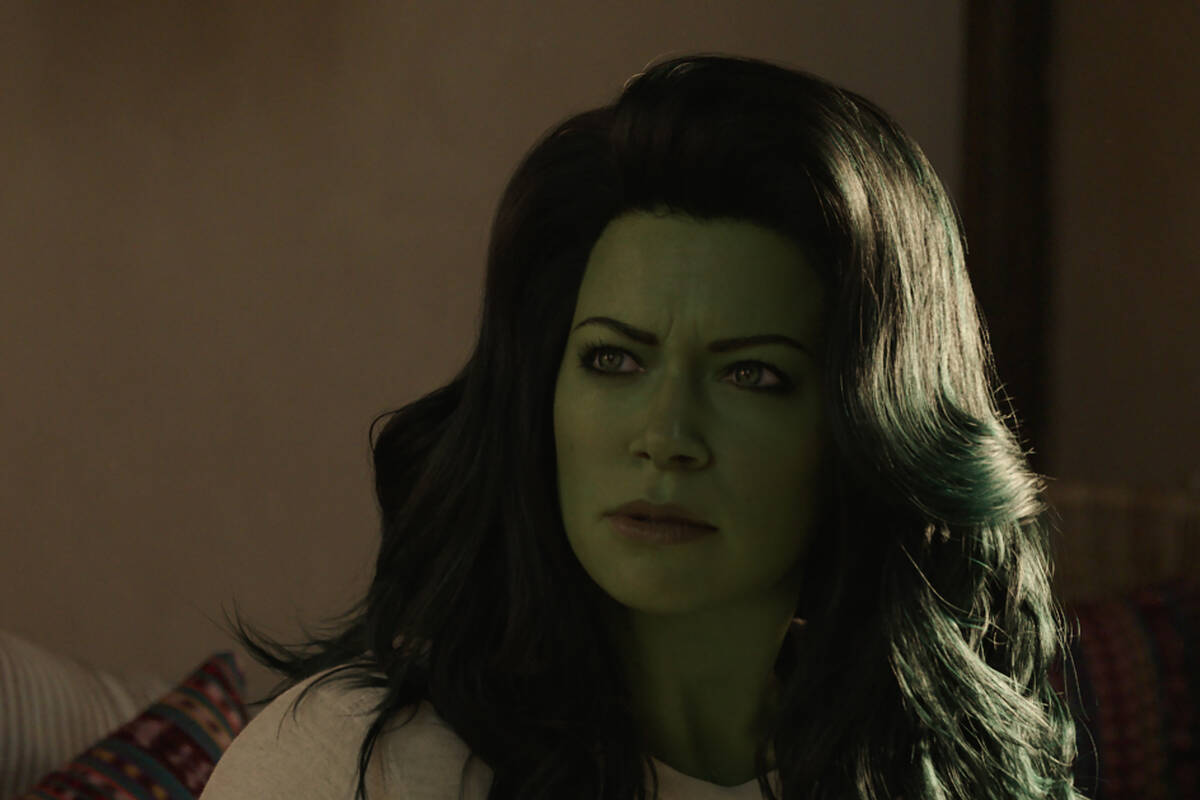 Tatiana Maslany as Jennifer "Jen" Walters/She-Hulk in Marvel Studios' She-Hulk: Attor ...