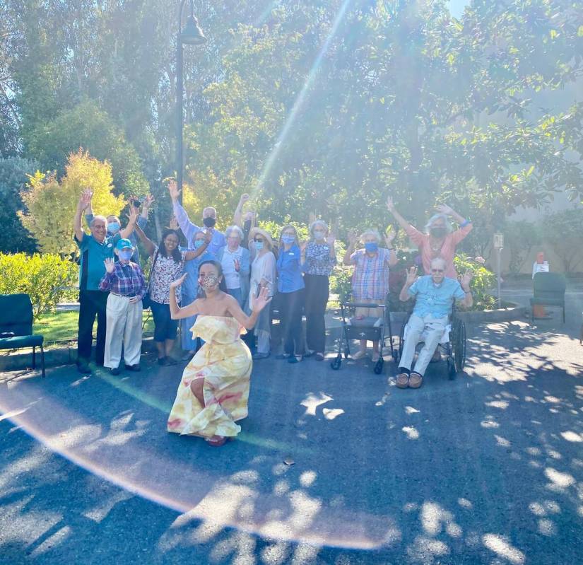 Lorena Peril performs at the Arden Wood Christian Science Nursing Care facility in San Francisc ...