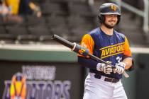 Aviators catcher Shea Langeliers is shown at Las Vegas Ballpark on Sunday, May 15, 2022, in Las ...