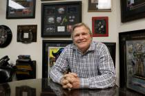 Pat Christenson is seen in his office in March 2017 in Las Vegas. (Las Vegas Review-Journal)