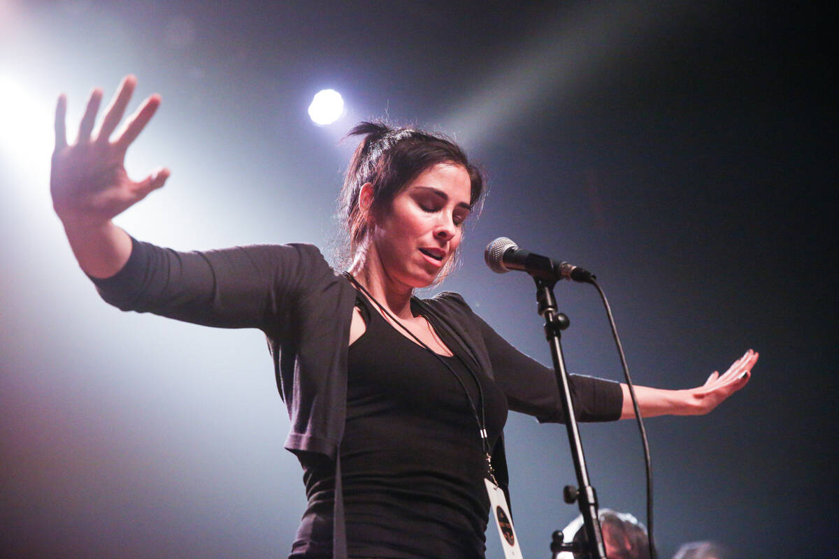 Sarah Silverman performs at Fleetwood Mac Fest at The Fonda on Tuesday, Feb. 9, 2016, in Los An ...