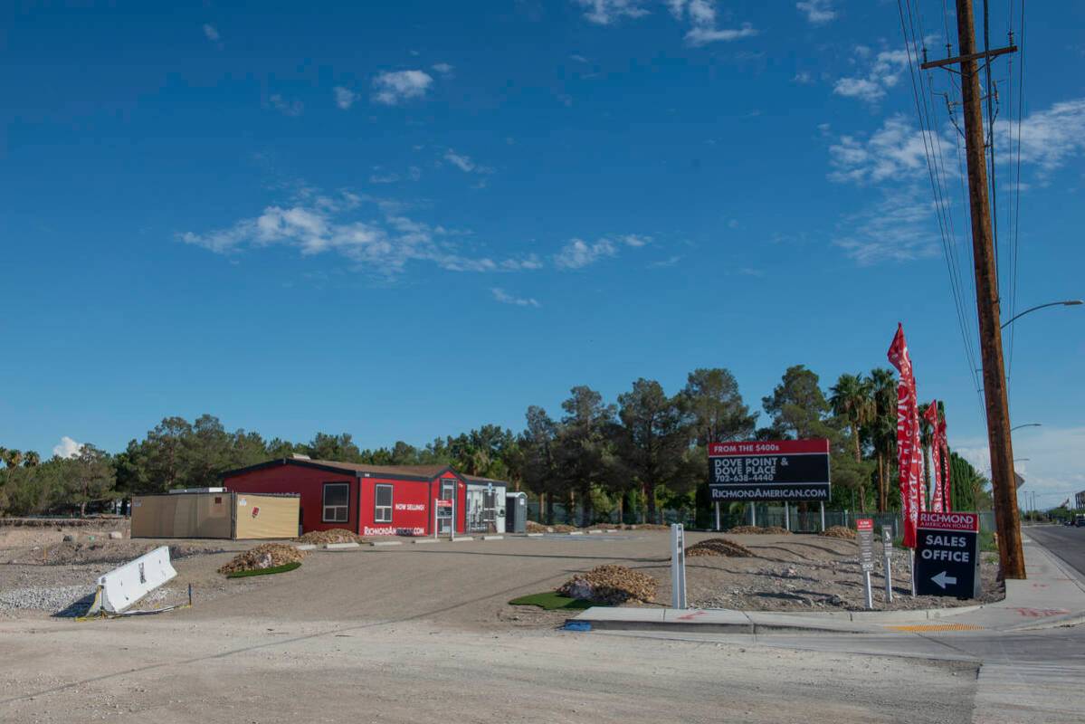 Offices for new home construction next to Siegfried and Roy's property on Rainbow Road on Tuesd ...
