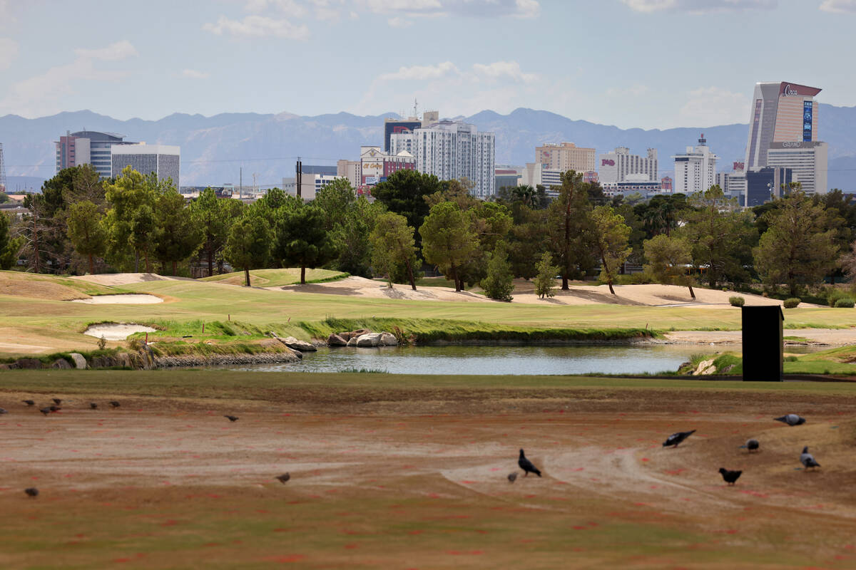 Desert Pines Golf Club at Bonanza and Pecos roads in Las Vegas Thursday, Aug. 18, 2022. (K.M. C ...