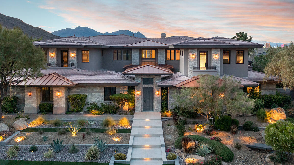 Simply Vegas The most expensive home sold in July was on Promontory Ridge Drive in The Ridges i ...