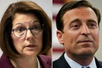 Catherine Cortez Masto and Adam Laxalt (Las Vegas Review-Journal/The Associated Press)