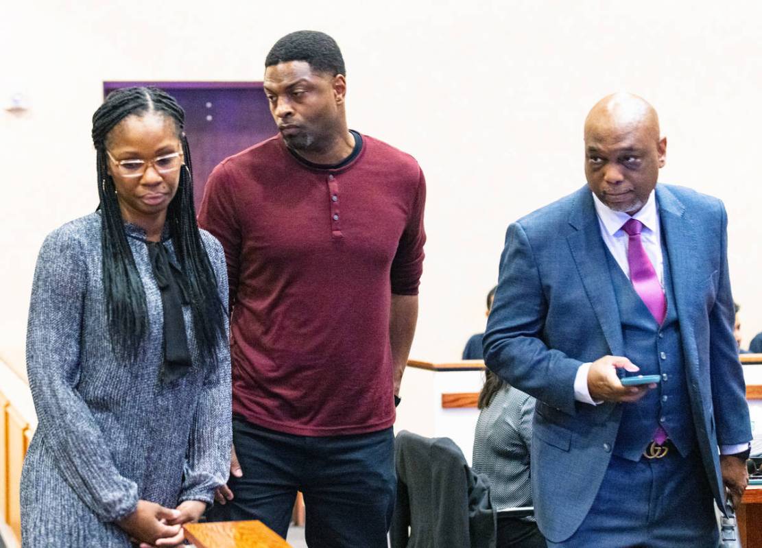 Bobby Smith, center, a North Las Vegas pastor, is accused of sexually assaulting and inappropri ...