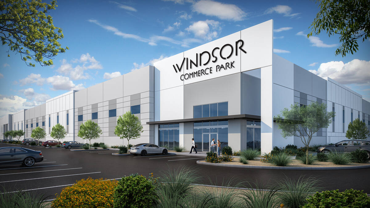 An artist's rendering of Lincoln Property Co.'s planned Windsor Commerce Park industrial comple ...