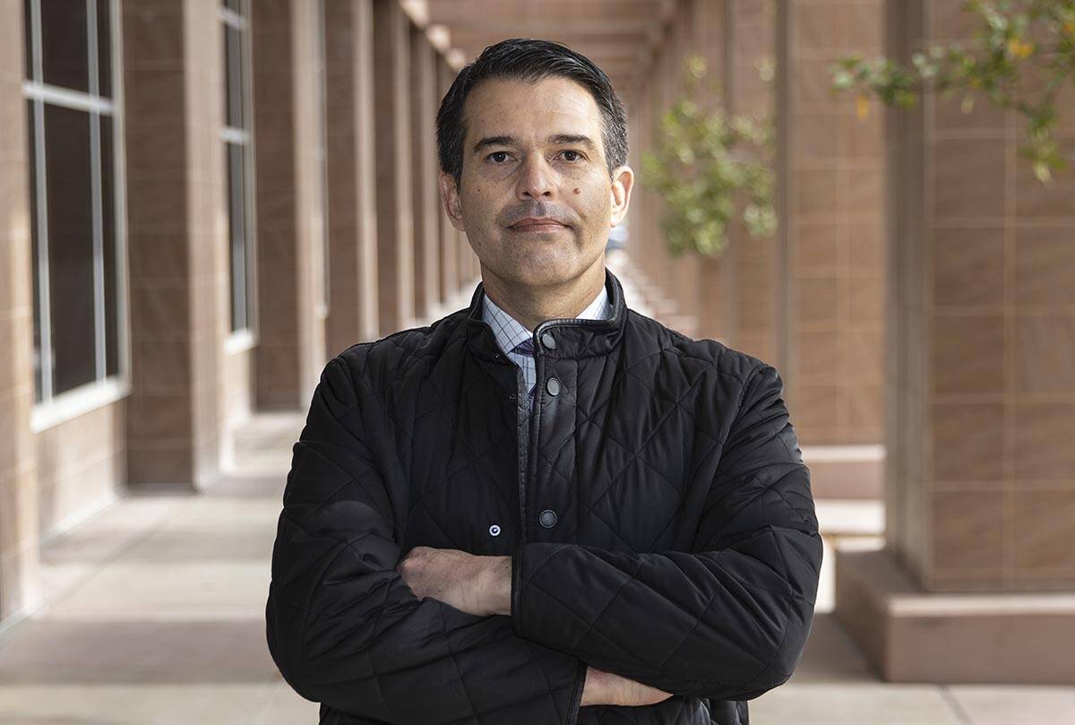 Brin Gibson, chairman of the Nevada Gaming Control Board, is seen in January 2021 in Las Vegas. ...