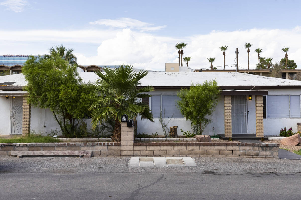 A real estate property owned by Ed Uehling in Las Vegas is seen on Thursday, Aug. 25, 2022. New ...