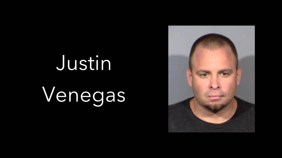 Justin Leigh Venegas, 40, in his booking photo. (Metropolitan Police Department