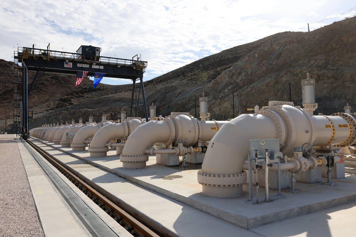 The Southern Nevada Water Authority new low-lake-level pumping station at Lake Mead near Boulde ...