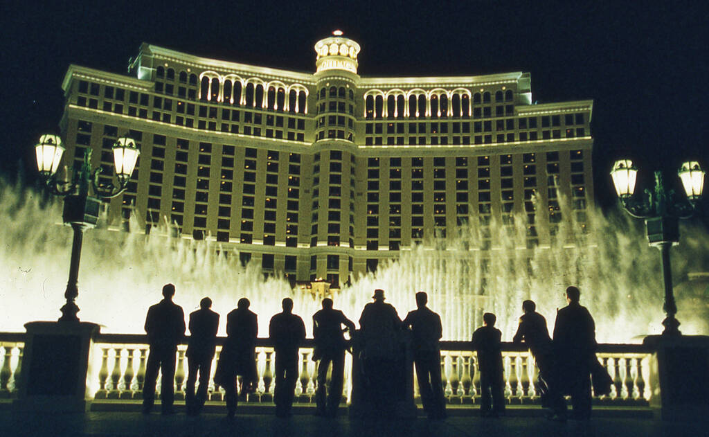The Fountains of Bellagio were featured in the 2001 movie "Ocean's 11." (Warner Bros.)