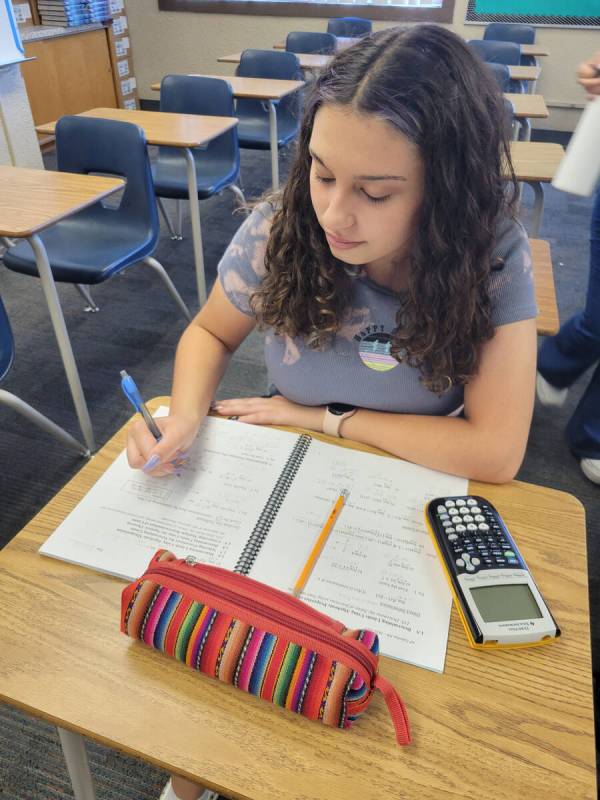 North Las Vegas resident Sierra Duran, 17, who attends Las Vegas Academy of the Arts, is among ...