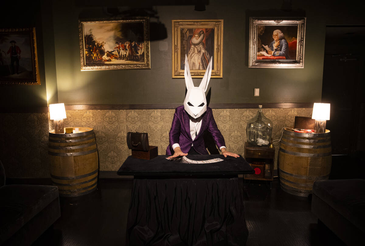 The Magician of The Magician's Study poses for a portrait on Saturday, Aug. 27, 2022, in Las Ve ...