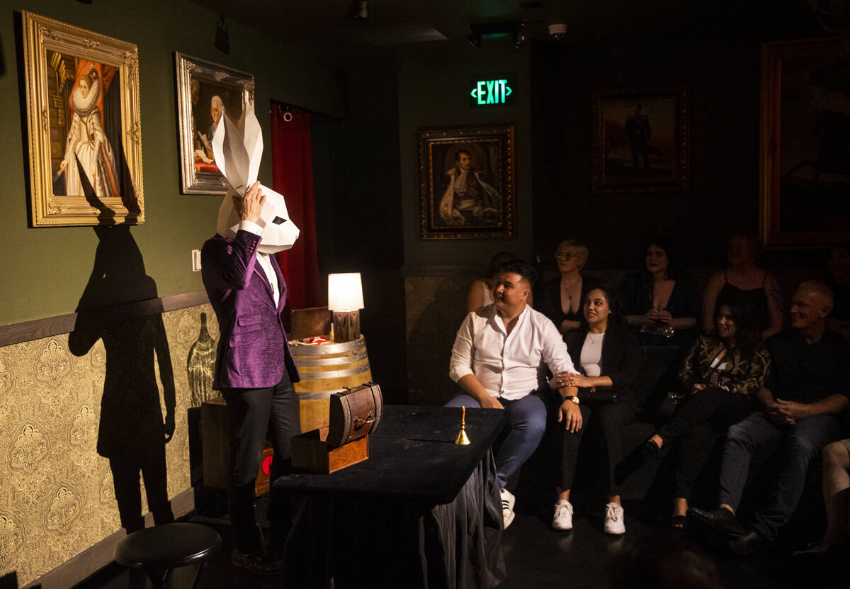 The Magician of The Magician's Study performs on Saturday, Aug. 27, 2022, in Las Vegas. (Chase ...