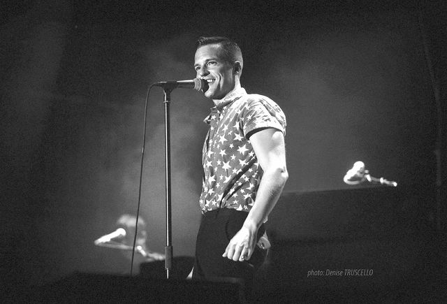 Brandon Flowers of the Killers performs at the Life Is Beautiful festival in downtown Las Vegas ...