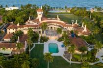 FILE - This is an aerial view of President Donald Trump's Mar-a-Lago estate, Aug. 10, 2022, in ...