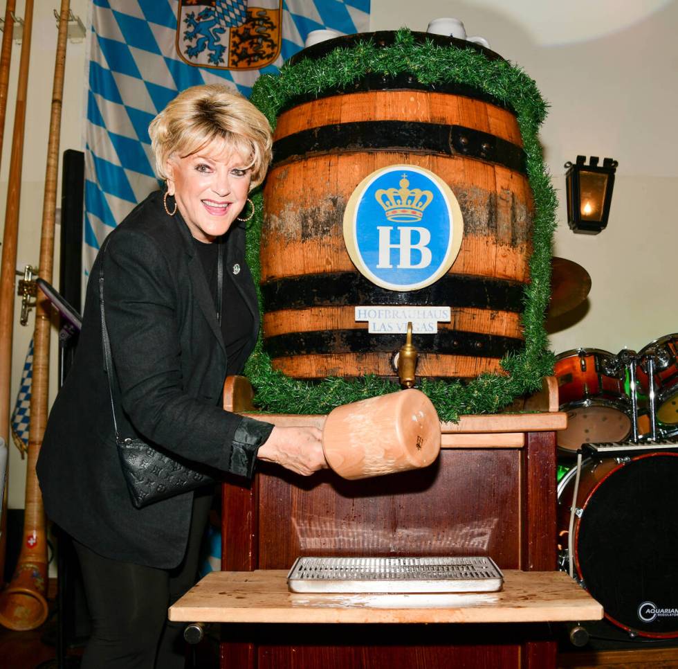Las Vegas Mayor Carolyn Goodman, shown here at Hofbräuhaus Oktoberfest 2021, will again ki ...