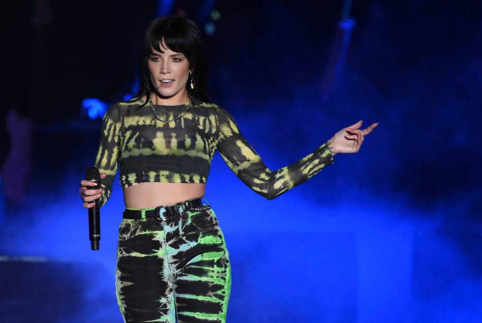Halsey performs at Wango Tango on Saturday, June 1, 2019, at Dignity Health Sports Park in Cars ...
