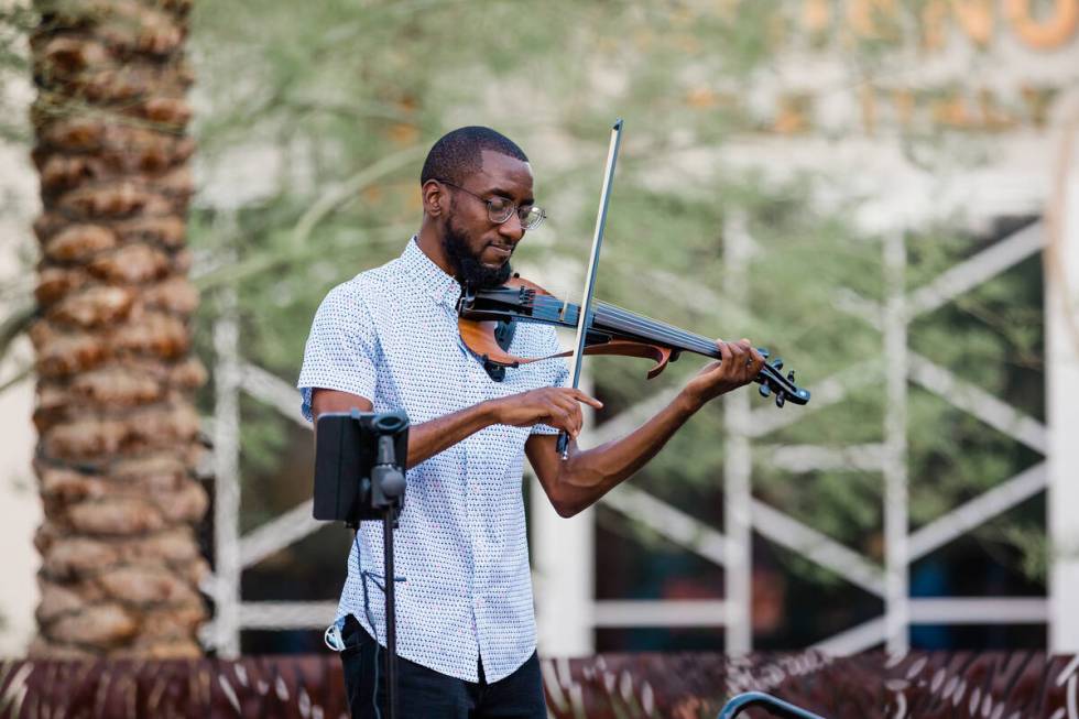 Live music, shown here from a previous Downtown Summerlin Wine Walk, will again be offered at t ...