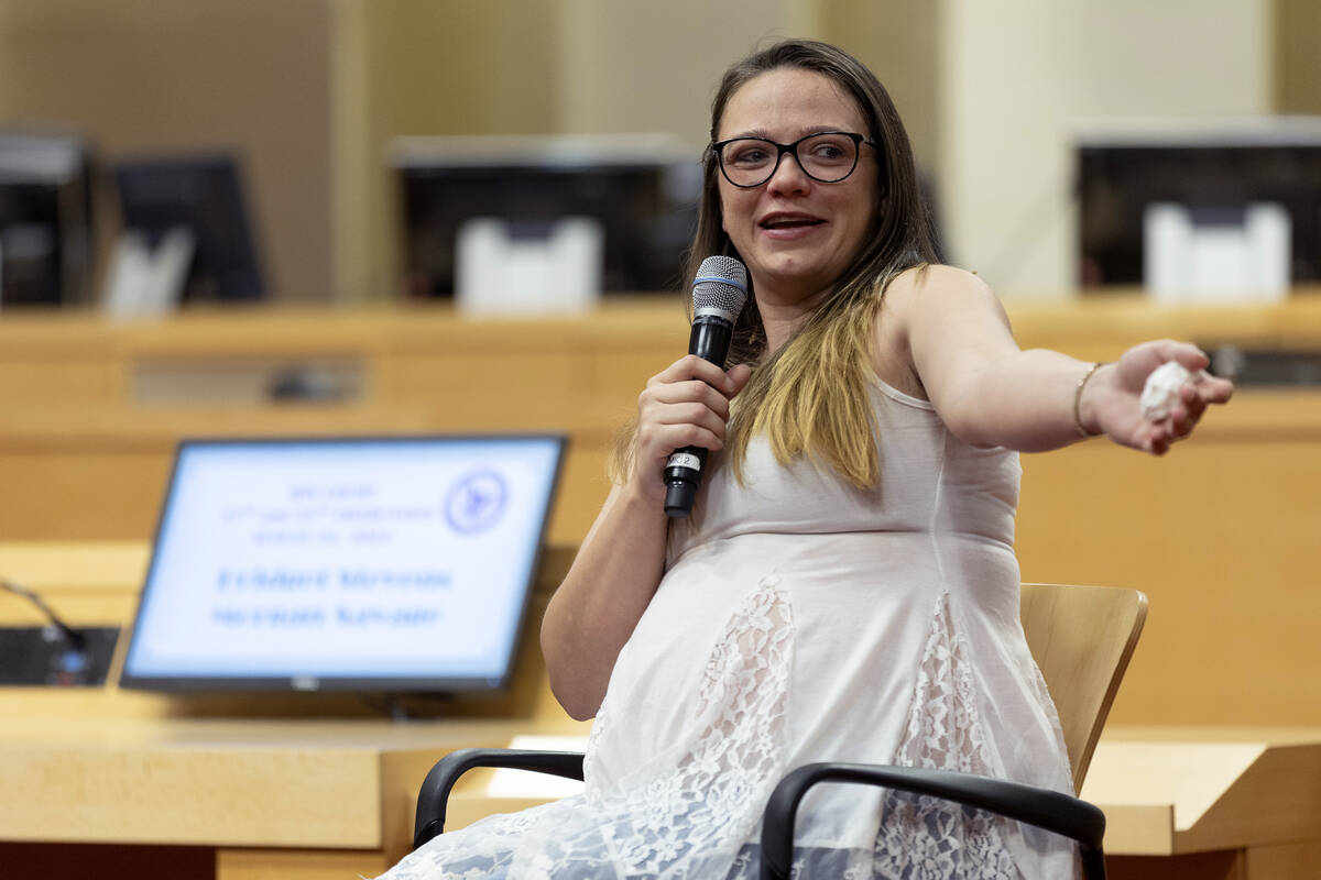 Bridget Stevens, who reconnected with her family while participating in WIN Court, points out h ...