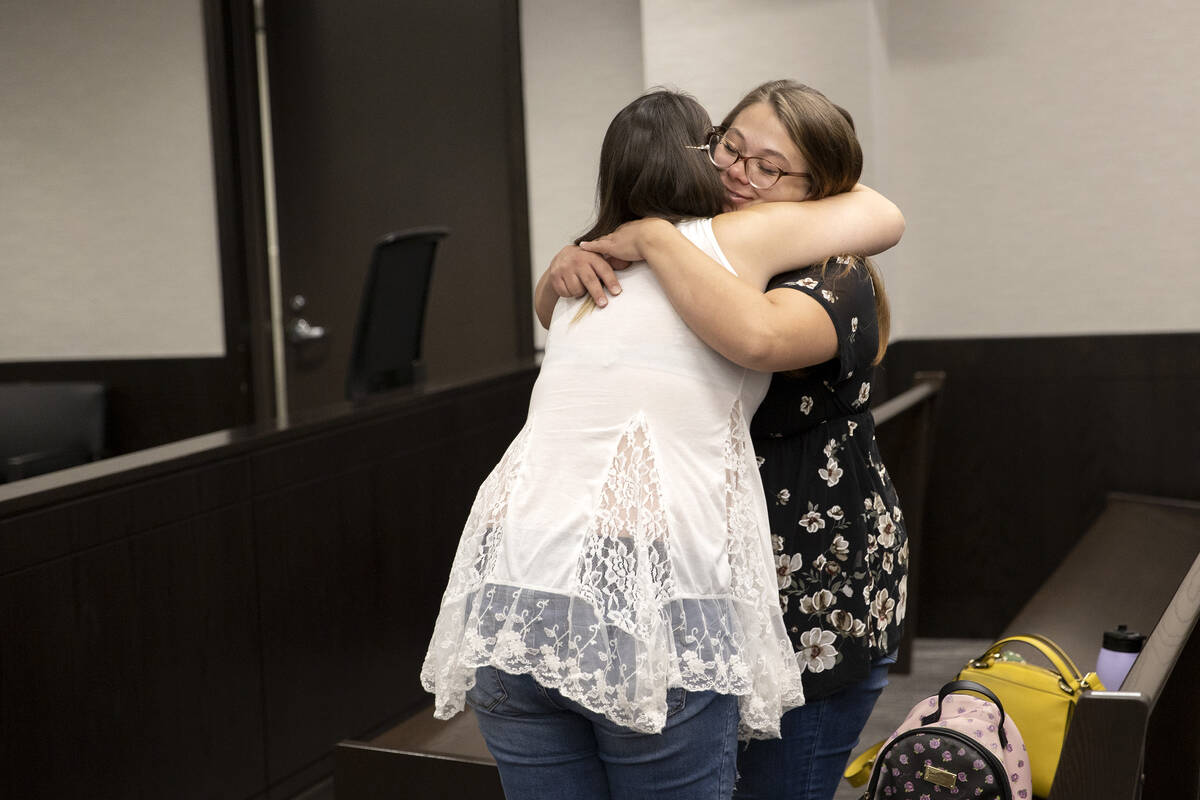 Bridget Stevens and Morgan Savage following the sealing of their court records after their WIN ...