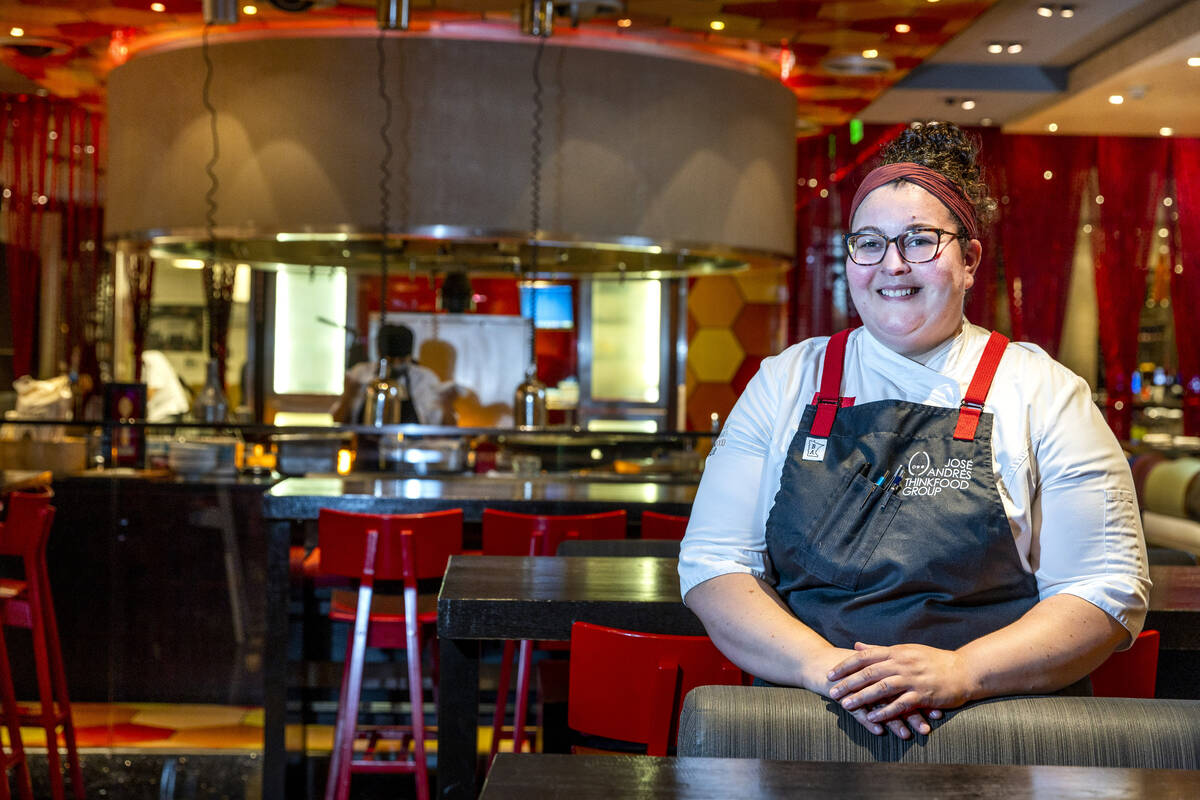 Chef Stephanie Sandfrey of Jaleo in The Cosmopolitan on Tuesday, Aug. 30, 2022, in Las Vegas. ( ...