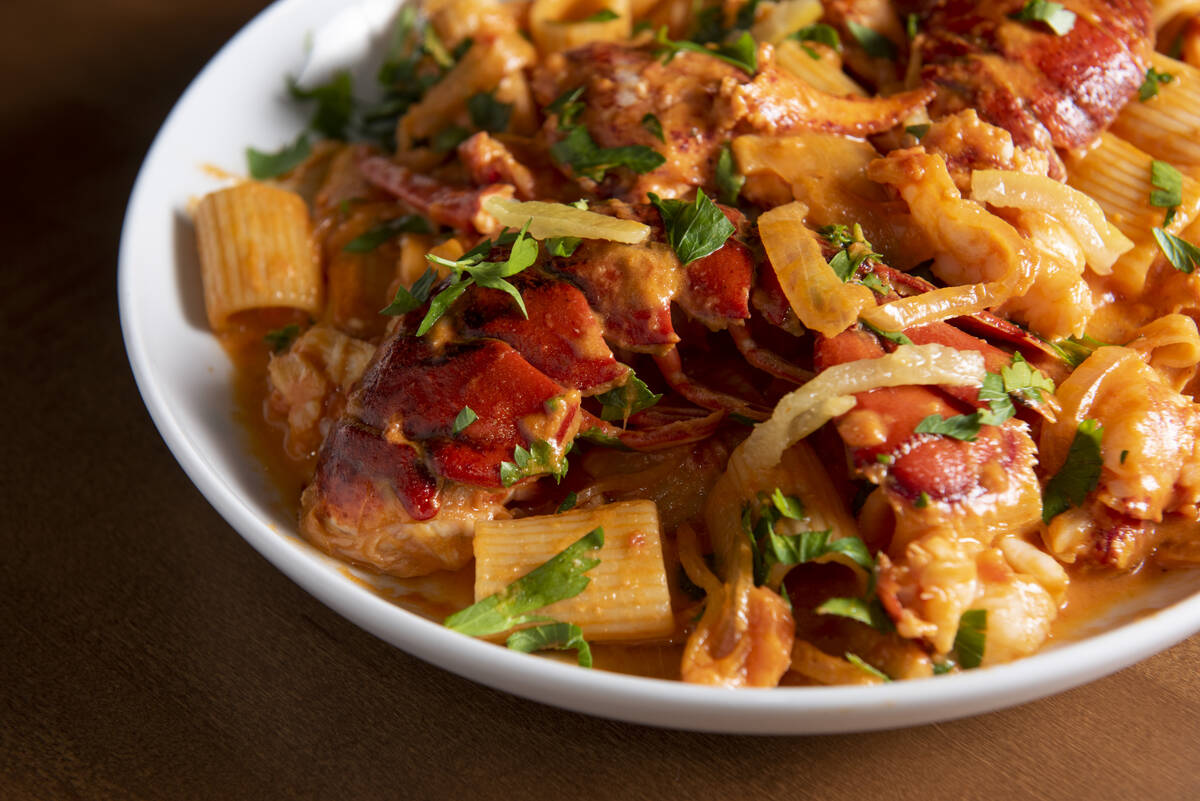 Robert Moore, chef and owner of Rosa Ristorante, prepares the restaurant's Rigatoni Alla Vodka ...